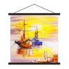 MuchoWow® Textilposter Malerei - Boot - Wasser - Ölfarbe Produktbild-Vorschau 1