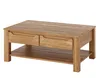 Couchtisch Eiche Massivholz 110x70 cm mit 2 Schubladen Produktbild-Vorschau 1