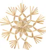 A straw star ornament, likely for Christmas decoration. Produktbild-Vorschau