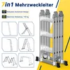Ikodm, drabinowa platforma aluminiowa, 4 stopnie, Podgląd zdjęcia produktu 3