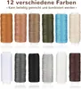 48 PCS Leder NäHset, Leder Werkzeug set Mit 12 Farben Produktbild-Vorschau 3