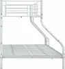 vidaXL Etagenbettgestell Weiß Metall 140x200 cm/90x200 cm Produktbild-Vorschau 2