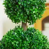 Zestaw 2 sztucznych bukszpanów HOMCOM, 60 cm, sztuczna Podgląd zdjęcia produktu 4
