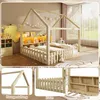Letto per bambini Merax 140x190 cm, con sponde, striscia Anteprima dell’immagine prodotto 7