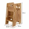 Lernturm für Kinder Kids Helper KH-350 Eiche Montessori Produktbild-Vorschau 2