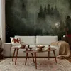 Vlies Fototapete - Misty Beauty of the Forest 150x105 cm Produktbild-Vorschau 1