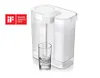 A white Philips water filter is shown dispensing water into a glass. A red and white award badge is visible in the top left corner. Podgląd zdjęcia produktu