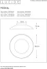 Technical drawing and dimensions of a light fixture. Podgląd zdjęcia produktu