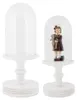 Clayre & Eef Cloche en verre Ø 14x34 cm Blanc Bois Voir les images du produit 5