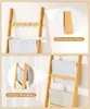 YORBAY Handtuchleiter Handtuchhalter Bambus 5 Haken und 2 Produktbild-Vorschau 5