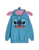 Lilo & Stitch Frauenhoodie L Hellblau Uni Stitch-Anzug Produktbild-Vorschau 1