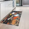 Tapis de cuisine lavable avec des épices en jaune rouge Voir les images du produit 1
