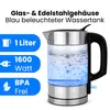 ProfiCook Wasserkocher Edelstahl | 1 Liter | blau Produktbild-Vorschau 2