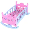2-in-1 Puppenwiege mit Kissen und Decke Puppenzubehör Produktbild-Vorschau 4