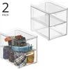 Aufbewahrungsbox mit Schublade 2er Set Schuhbox stapelbar Produktbild-Vorschau 3