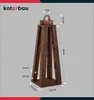 KOTARBAU® Lanterne en bois Marron 13,5 x 13,5 x 34 cm Voir les images du produit 3