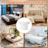 Collage of different bedroom and hospital settings, with a central close-up of a white product. Produktbild-Vorschau