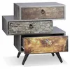 Comodino vintage Relaxdays con 3 cassetti, effetto cemento, Anteprima dell’immagine prodotto 9