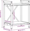 vidaXL Bücherregal 40 x 30 x 50 cm Holzwerkstoff Produktbild-Vorschau 8