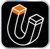 A stylized graphic of a horseshoe magnet against a black background. Produktbild-Vorschau