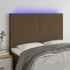 CLORIS LED Kopfteil Dunkelbraun 144x5x118/128 cm Stoff 2024 Produktbild-Vorschau 1