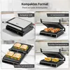 Olvy Kontaktgrill, 1800W, Elektrogrill Sandwichmaker, 7 Produktbild-Vorschau 3