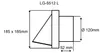 Edelstahl Ablufthaube LG 5512 L Lüftungsgitter DN 125 int. Produktbild-Vorschau 3