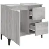 vidaXL Badschrank Grau Sonoma 65x33x60 cm Holzwerkstoff Produktbild-Vorschau 6