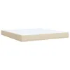 Maison Exclusive - Boxspringbett mit Matratze Creme 180x200 Produktbild-Vorschau 9