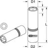KS Tools 917.1430, Buchse, 1/4", Metrisch, 1 Kopf/Köpfe, 10 Produktbild-Vorschau 5