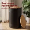 CASABEL Contenitore Pellet & Granuli Rotondo, Cap. 45kg, Anteprima dell’immagine prodotto 3
