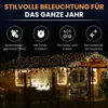 LED-Lichternetz 3x3 m LED warmweiß mit Kabel Dekoration Produktbild-Vorschau 2