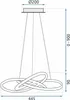 A technical drawing of a pendant lamp with dimensions indicated. Náhled obrázku produktu