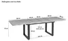 Esstisch Baumkante Holz Wildeiche-Optik 180(260) x 90 Produktbild-Vorschau 5