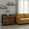 Comodino Relaxdays, 7 cassetti in tessuto, stile Anteprima dell’immagine prodotto 3