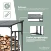 holz4home® Kaminholzregal Außen Holzlager I Größe: 182 x 70 Produktbild-Vorschau 5