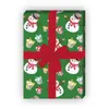 Lustiges Weihnachts Geschenkpapier mit Schneemännern und Produktbild-Vorschau 3