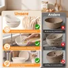 15-teiliges Gärkörbchen-Set aus Rattan, 23 cm rund und 25 Produktbild-Vorschau 8