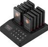 A black restaurant pager system charging base with multiple pagers docked. Anteprima dell’immagine prodotto