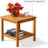 Table basse de jardin Washington en bois d'acacia 45 x 45 Voir les images du produit 1