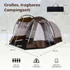 COSTWAY Tunneltent voor 4-6 personen, waterdichte Productafbeelding-voorbeeld 8