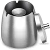 Aschenbecher Edelstahl Mit Deckel, Windfester Produktbild-Vorschau 3