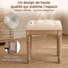 HomeMiYN Banc d'entrée rembourré, tabouret pour enfiler les Voir les images du produit 5
