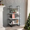 Maison Exclusive - Libreria a 4 scomparti, bianca, Anteprima dell’immagine prodotto 1