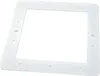 A white plastic frame with multiple holes around the edge, isolated on a white background. Produktbild-Vorschau