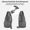 Schultertasche Herren Umhängetasche Brusttasche Crossbody Produktbild-Vorschau 7