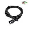 A black vacuum cleaner hose with a handle and connector is coiled on a white background. Produktbild-Vorschau