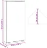 vidaXL Rohová zrcadlová skříňka dubový vzhled 30x24x60 cm Náhled obrázku produktu 8