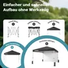 Skladací altánok Wiltec 3 x 3 m sivý s kolieskami, skladací Náhľad obrázku produktu 3