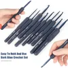 9-teiliges Häkelnadel-Set, ergonomischer Soft-Griff, glatte Produktbild-Vorschau 10